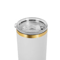 40oz Electroplated Tumbler — gold plated tumbler top 40oz white 1