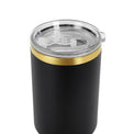 40oz Electroplated Tumbler — gold plated 40oz tumbler blk top