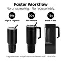 40oz Tumbler with Handle — 40oz tumbler with handle laser ready production ready