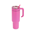 40oz Tumbler with Handle — 40oz tumbler with twist on handle pink