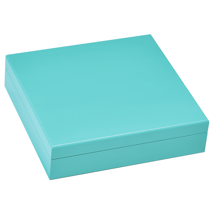 Cigar Humidor Box — mint wood gift box small veneer finish