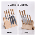 Kitchen Knife Set with Magnetic Block Stand — Knife Set Stand Display