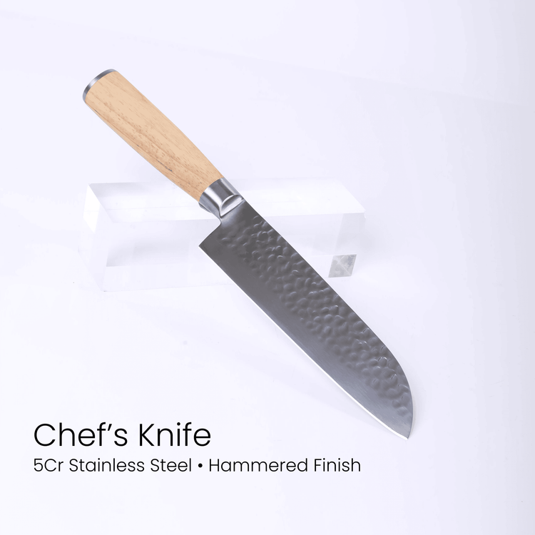 Kitchen Knife Set with Magnetic Block Stand — 5Cr Stainless Steel Full Tang Knife Set Chefs knife