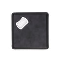Laserette Bottle Opener Coaster — Bottle Opener Coaster Laserette Engravable Leatherette Black