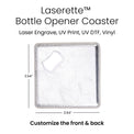 Laserette Bottle Opener Coaster — Laserette Bottle Opener Coaster Dims