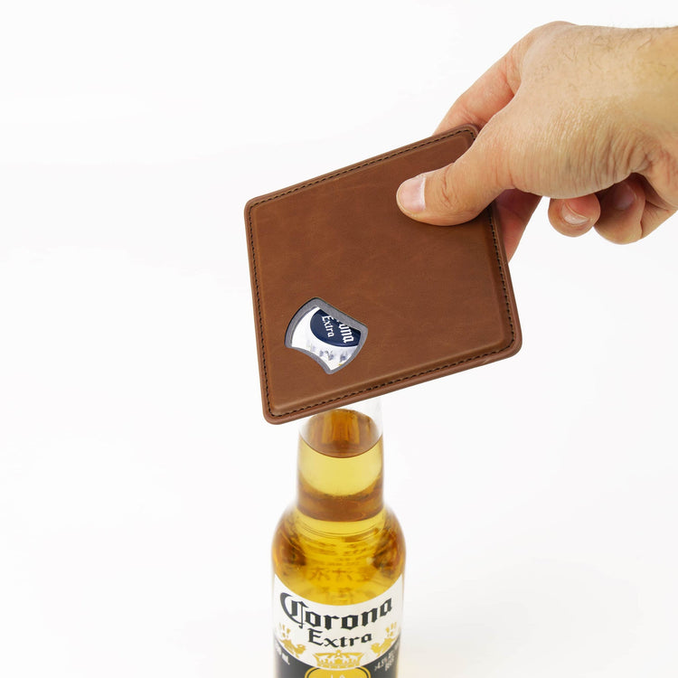 Laserette Bottle Opener Coaster — Coaster With Bottle Opener