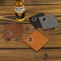 Laserette Bottle Opener Coaster — Bottle Opener Coaster Laserette Engravable Leatherette 2