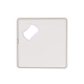 Laserette Bottle Opener Coaster — Bottle Opener Coaster Laserette Engravable Leatherette White