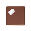 Laserette Bottle Opener Coaster — Bottle Opener Coaster Laserette Engravable Leatherette Brown