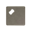 Laserette Bottle Opener Coaster — Bottle Opener Coaster Laserette Engravable Leatherette Gray