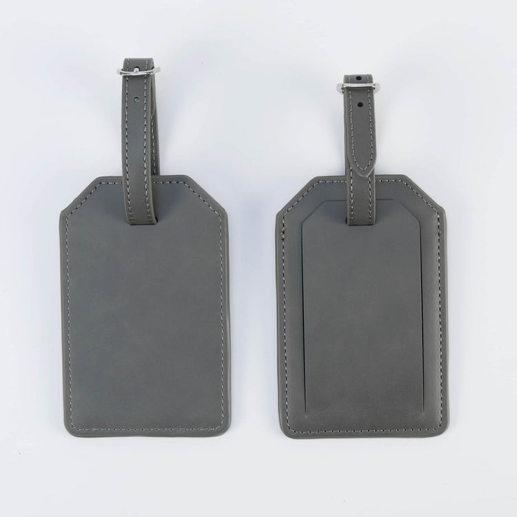Laserette Luggage Tag — Laserette Luggage Tag gray