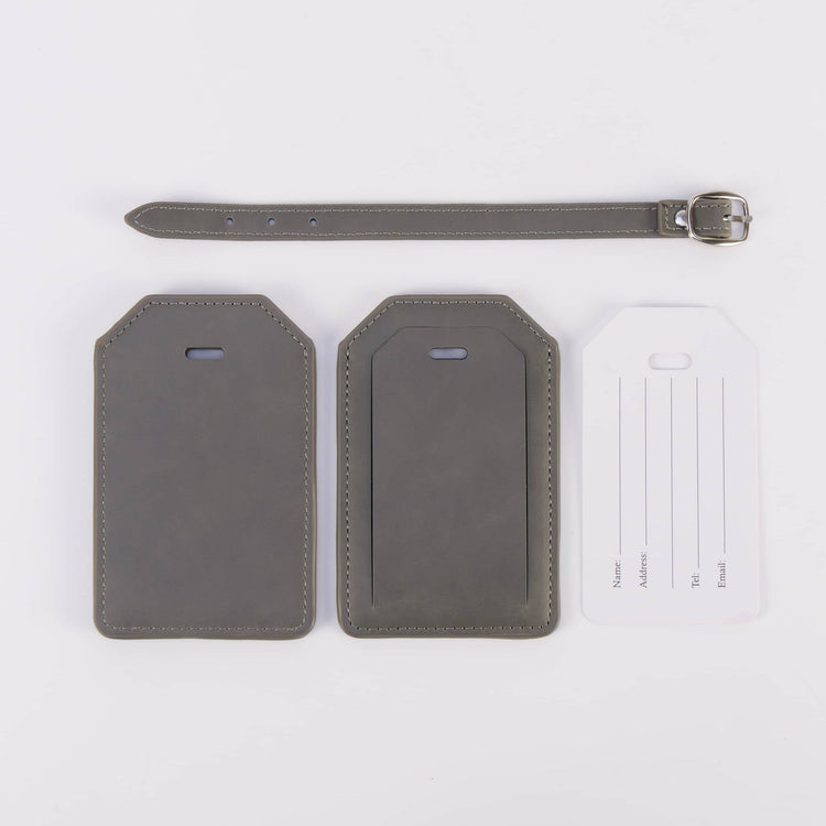Laserette Luggage Tag — Laserette Luggage Tag Gray