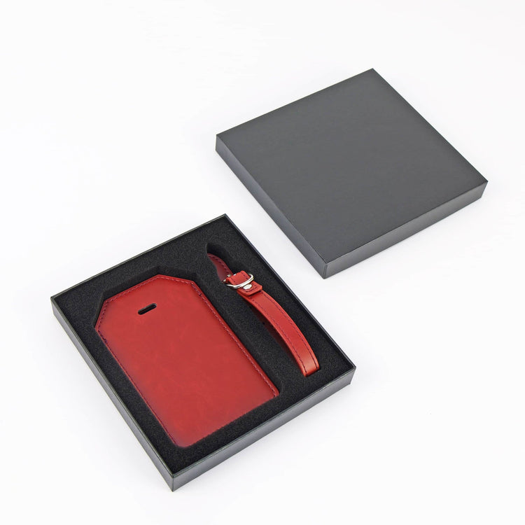 Laserette Luggage Tag — Laserette Luggage Tag red