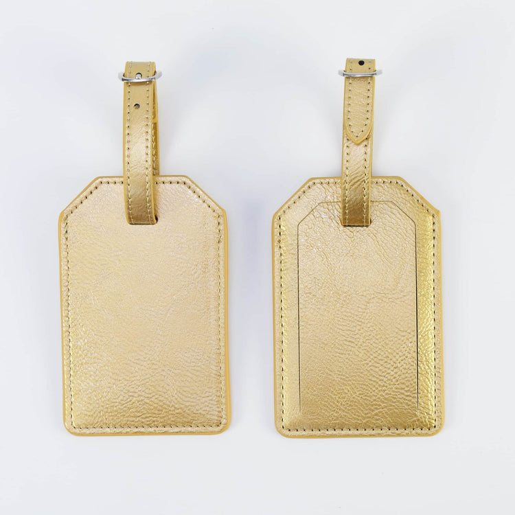 Laserette Luggage Tag — Laserette Luggage Tag gold