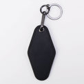 Laserette Motel Keychain — Engravable Motel Keychain Leatherette black