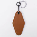 Laserette Motel Keychain — Engravable Motel Keychain Leatherette rawhide