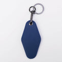 Laserette Motel Keychain — Engravable Motel Keychain Leatherette Navy