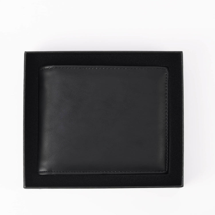 Laserette Wallet — Laserette Leatherette Wallet Black.3