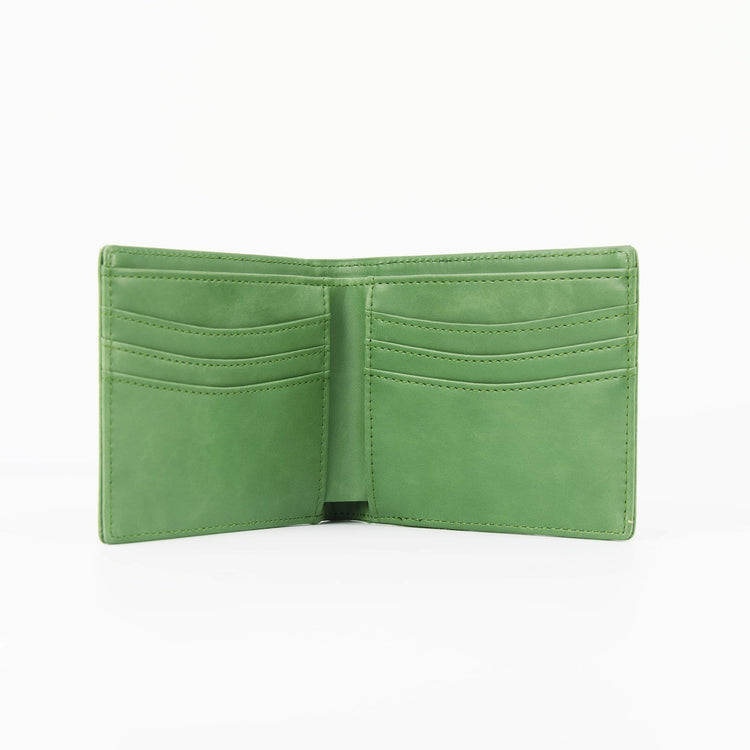 Laserette Wallet — Laserette Leatherette Wallet Sage Green.2