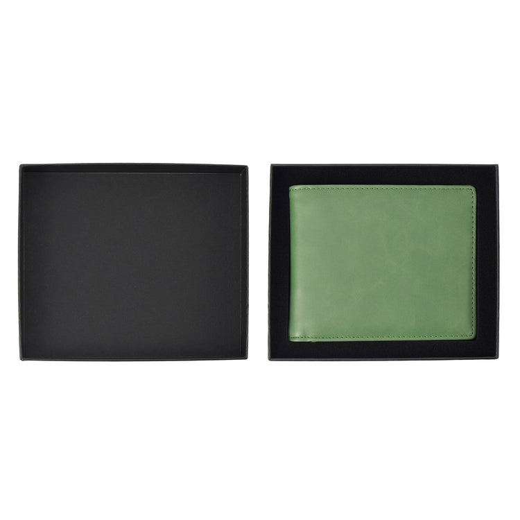 Laserette Wallet — Laserette Leatherette Wallet Sage Green 1