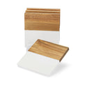 Marble and Wood Coaster Set — Wood Engraving Marble Coaster Set