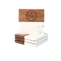 Marble and Wood Coaster Set — IMG 5627