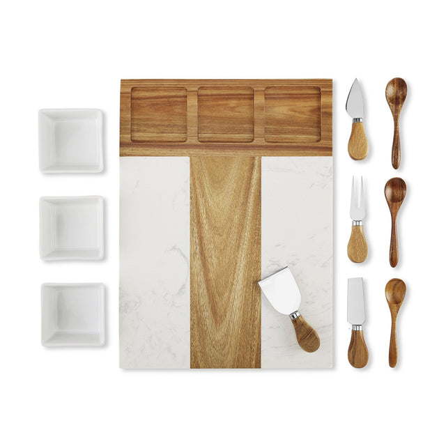 Marble Charcuterie Board — Charcuterie Set Board Wood Marble Product
