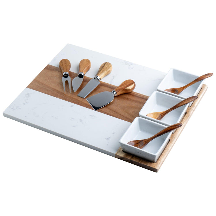 Marble Charcuterie Board — Charcuterie Board Marble Acacia Wood