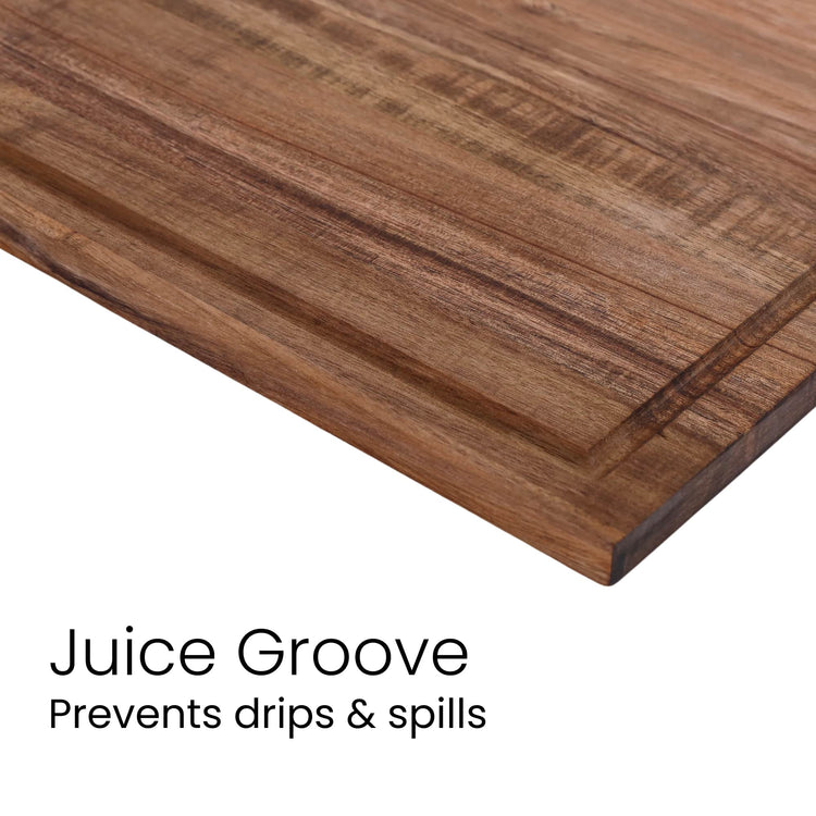 Marble Cutting Board — MARBLE WOOD Cutting Board juice groove 1
