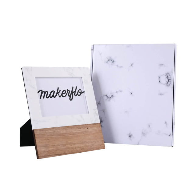Marble Picture Frame 5 x 7 — Marble wood picture frame 4