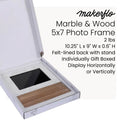 Marble Picture Frame 5 x 7 — Marble Wood Frame 5 x 7