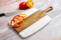 Marble Serving Board Set — Marble Acacia Wood blank Serving Board for laser engraving