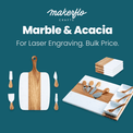 Marble Serving Board Set — marble wood collection 1