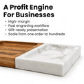 Marble & Wood Valet Tray — Marble Wood Valet Tray A Profitable