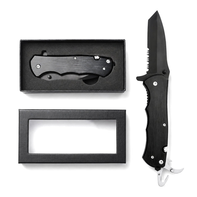 Pocket Knives — black utility pocket knife with gift box