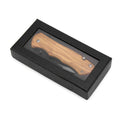 Pocket Knives — natural iron wood pocket knife blank in gift box