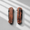 Pocket Knives — rosewood utility pocket knife front back views