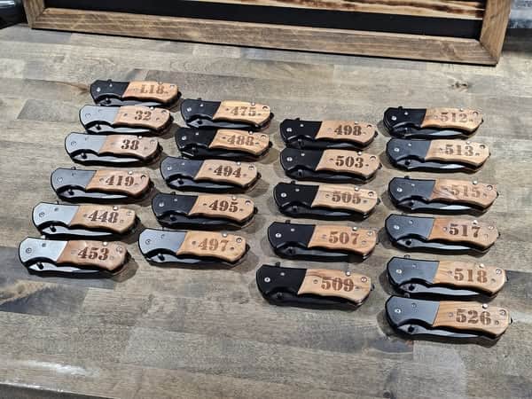 Pocket Knives — Engraved Wood Pocket Knives Custom