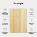 Rubberwood Cutting Board — INFOGRAPHICS AMAZONUSPS CHOPPINGBOARD RUB GREY