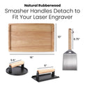 Smash Burger Set — Rubberwood smash Burger set 2