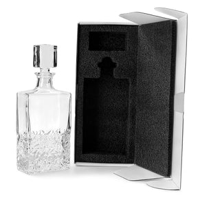 Whiskey Decanter - Rectangle - 750ML — Glass Decanter with gift box