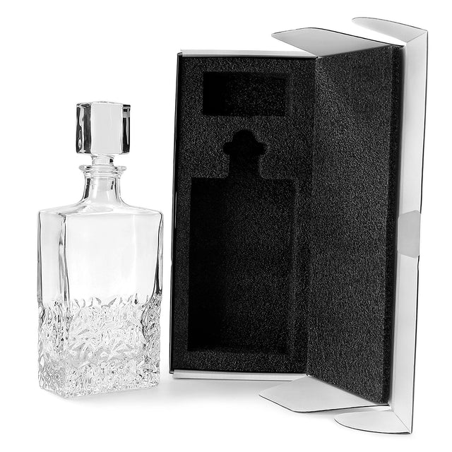 Whiskey Decanter - Rectangle - 750ML — Glass Decanter with gift box