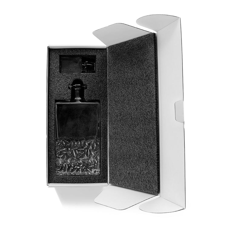 Whiskey Decanter - Rectangle - 750ML — Whiskey Decanter in foam gift box