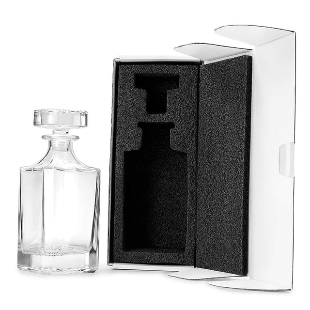 Square 750mL whiskey decanter protective foam gift box packaging