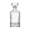 Square 750mL whiskey decanter glass
