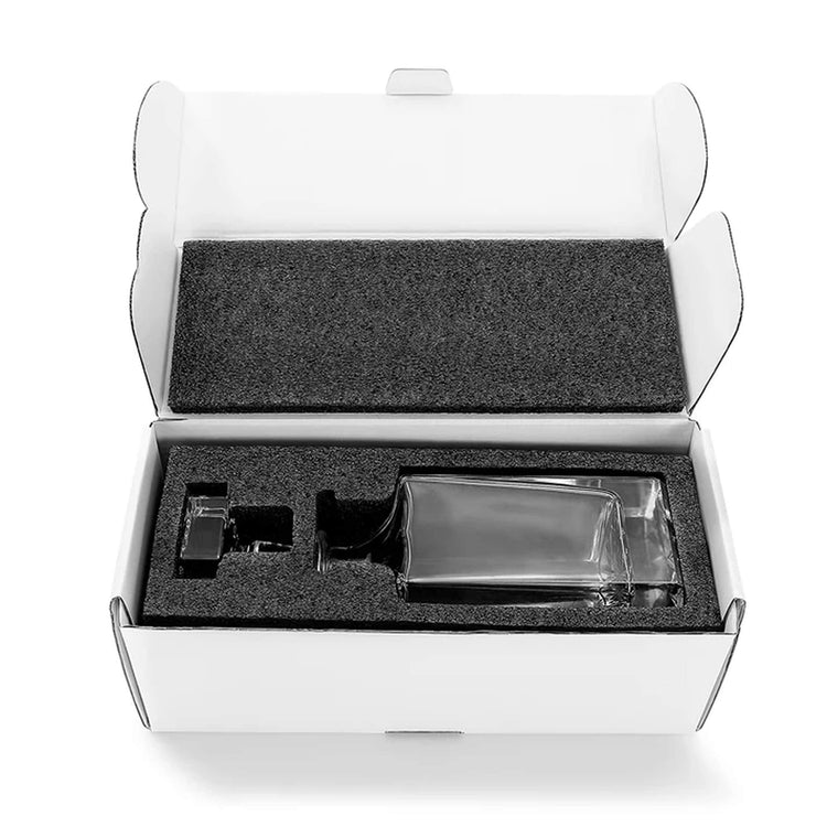 Whiskey Decanter - Square - 750mL — Whiskey decanter 750mL in foam display box