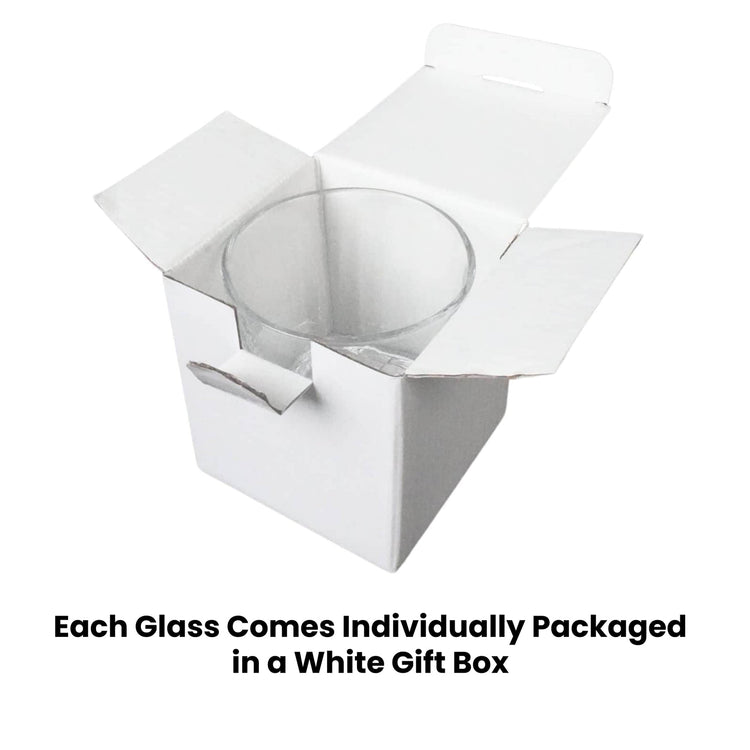 Whiskey Rocks Glasses — Each Glass Individually Packaged in Gift Box