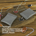 Wood Pendant Necklace — Engravable Necklace Pouch