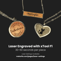 Wood Pendant Necklace — Engraved Wood Pendant Necklaces