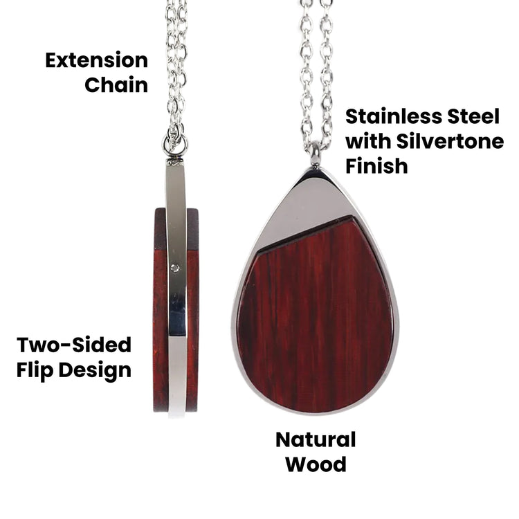 Wood Pendant Necklace — Wood Pendant Necklace 6